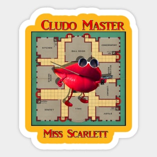 Cludo Master Miss Scarlett Sticker